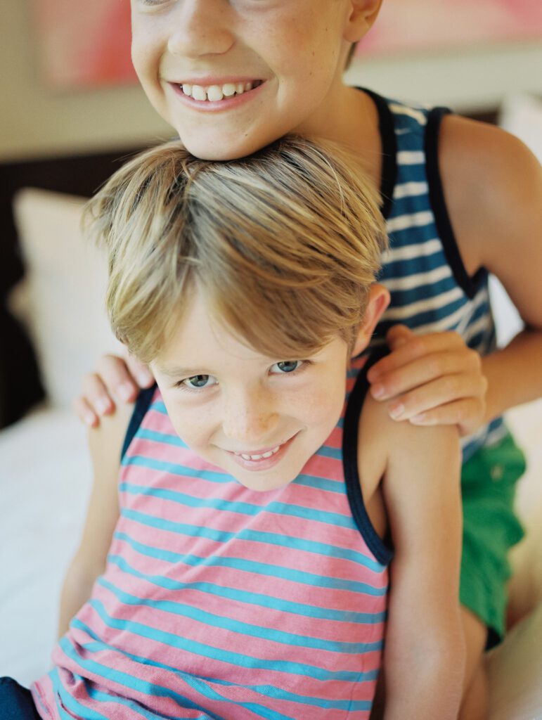 in-home family photo session with children- Marin County