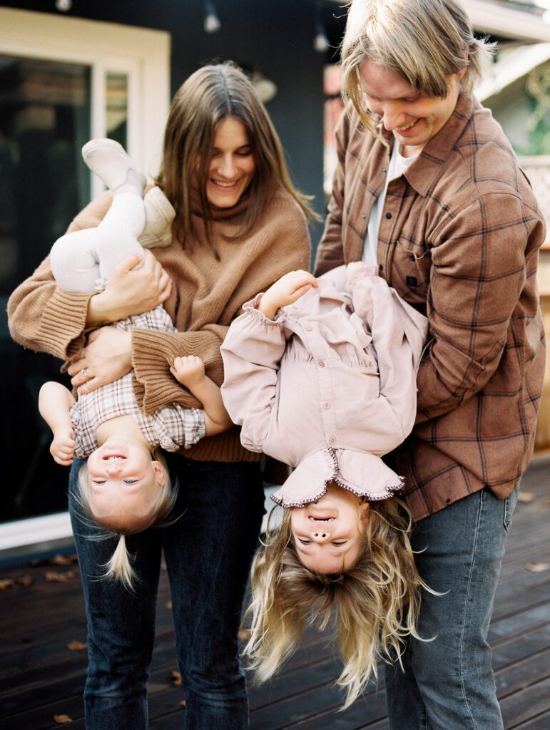 At home family photography session. Marin County, California. Shot on Portra400 Kodak film